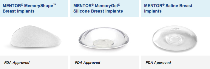 breast implant mentor